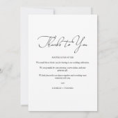 Modern Pride Rainbow Flag Lesbian Gay Wedding Bedankkaart (Achterkant)