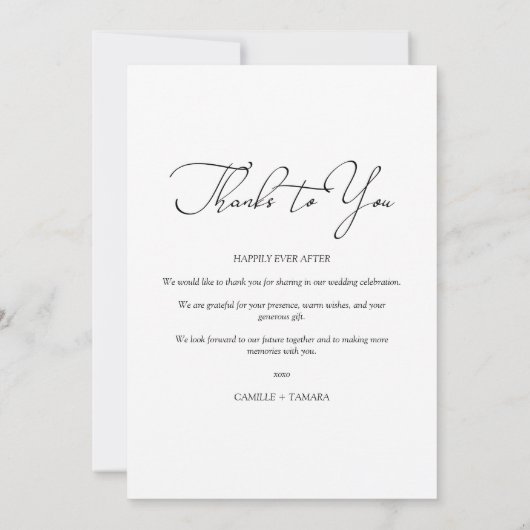 Modern Pride Rainbow Flag Lesbian Gay Wedding Bedankkaart (Achterkant)