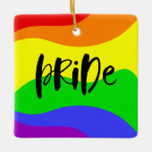 Modern Pride Rainbow Keramisch Ornament (Voorkant)