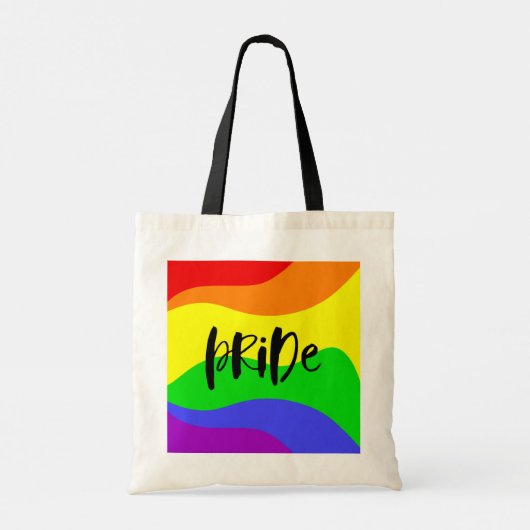 Modern Pride Rainbow Tote Bag (Achterkant)