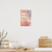 Modern, prijslijst Bord Poster (Keuken)