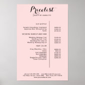 Modern,  prijslijst Poster (Voorkant)