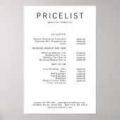 Modern, prijslijst Poster (Voorkant)