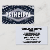 Modern Principal Visitekaartje (Voorkant / Achterkant)