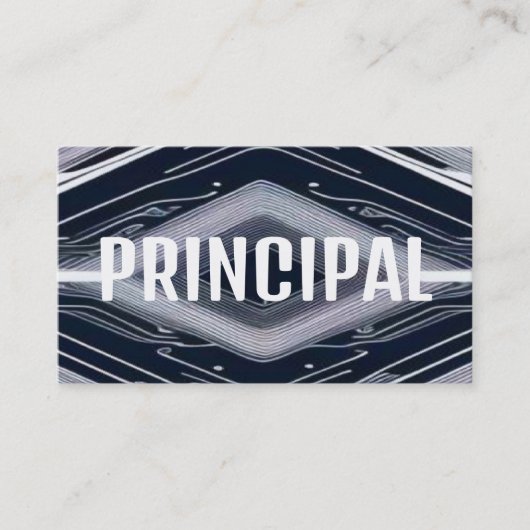 Modern Principal Visitekaartje (Voorkant)