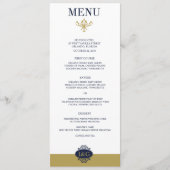 Modern Print The Love Wedding Menu Card (Voorkant)