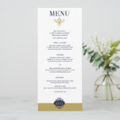 Modern Print The Love Wedding Menu Card (Staand voorkant)