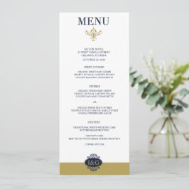 Modern Print The Love Wedding Menu Card