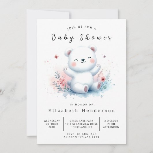 Modern Printable Beer Baby shower Kaart (Voorkant)