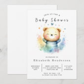 Modern Printable Beer Baby shower Kaart (Voorkant / Achterkant)