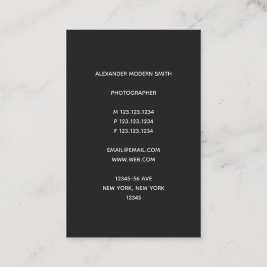 Modern Pro-DJ-controller Visitekaartje (Achterkant)