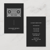Modern Pro-DJ-controller Visitekaartje (Voorkant / Achterkant)