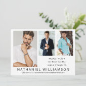 Modern Pro Model Actor 3 Foto's Comp Kaart (Staand voorkant)