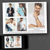 Modern Pro Model Actor 5 Foto's Comp Kaart