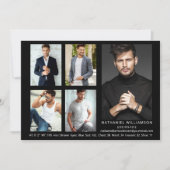 Modern Pro Model Actor 5 Photo Comp Kaart (Voorkant)