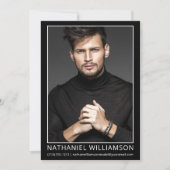 Modern Pro Model en Actor Fotokaart Kaart (Voorkant)