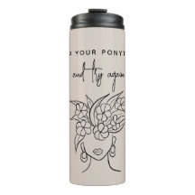 Modern Probeer opnieuw Vrouw met Plant gepersonali