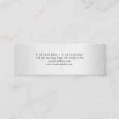 Modern procureur-advocaat Luxekaart Zijde Mini Visitekaartje (Achterkant)