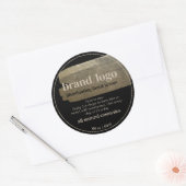 Modern Product Faux Gold Brush Stroke Label (Envelop)