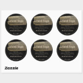 Modern Product Faux Gold Brush Stroke Label (Vel)
