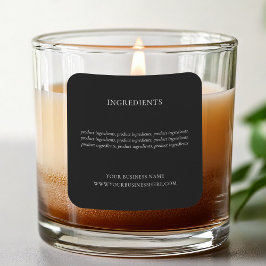 Modern Product Label met minimale ingrediënten