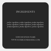 Modern Product Label met minimale ingrediënten (Voorkant)