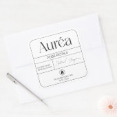 Modern Product Logo kaarsetiket Vierkante Sticker (Envelop)