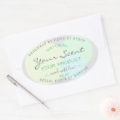 Modern Product Verpakkingsetiket met Pastel Circle Ovale Sticker (Envelop)