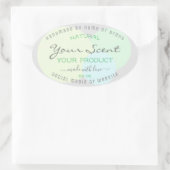 Modern Product Verpakkingsetiket met Pastel Circle Ovale Sticker (Tas)