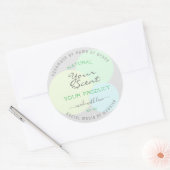 Modern Product Verpakkingsetiket met Pastel Circle Ronde Sticker (Envelop)