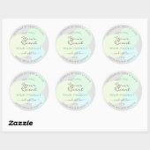Modern Product Verpakkingsetiket met Pastel Circle Ronde Sticker (Vel)