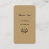 Modern Professional 2 QR-CODE Visitekaartje (Achterkant)