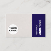 Modern Professional Architect Navy Blue Visitekaartje (Voorkant)