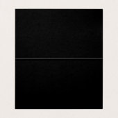 Modern Professional Black en Grey Script Monogram Visitekaartje (Binnenkant ongevouwen)