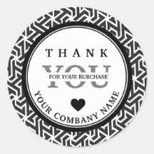 Modern Professional Black White sticker