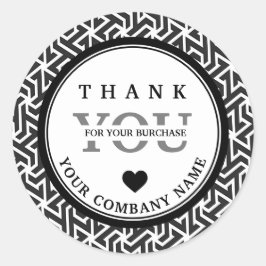 Modern Professional Black White sticker