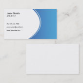 Modern Professional Blue en White Visitekaartje (Voorkant / Achterkant)