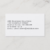 Modern Professional Blue Polka Dot Visitekaartje (Achterkant)