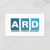 Modern Professional Blue Visitekaartje (Voorkant)