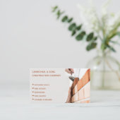 Modern Professional Bricklayer Builder Visitekaartje (Staand voorkant)