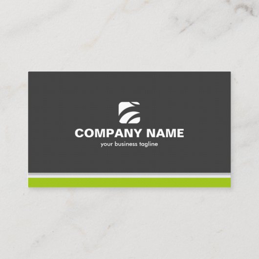 Modern Professional Business Card in Dark Gray Visitekaartje (Achterkant)