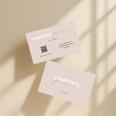 Modern professional business card with QR code Visitekaartje