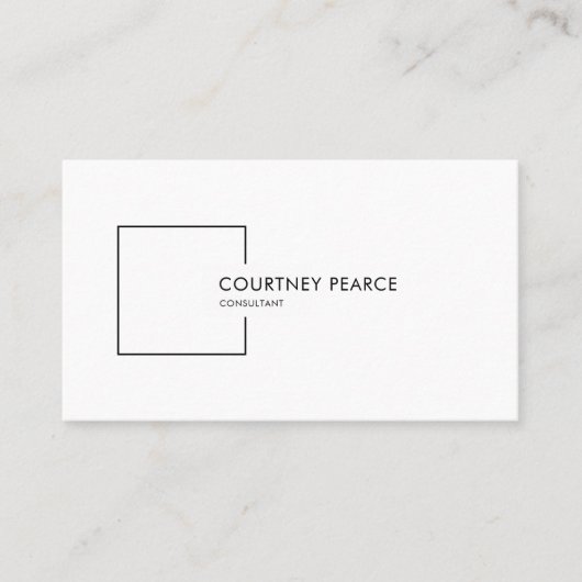 Modern professional business card with QR code Visitekaartje (Voorkant)