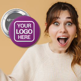 Modern Professional Business Logo Magenta Ronde Button 5,7 Cm