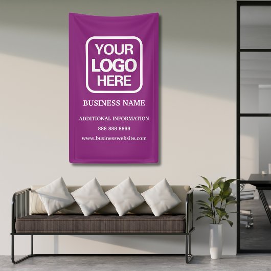 Modern Professional Business Logo Magenta Spandoek