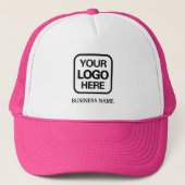 Modern Professional Business Logo Magenta Trucker Pet (Voorkant)