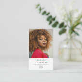 Modern Professional Business Photo Glamorous Visitekaartje (Staand voorkant)