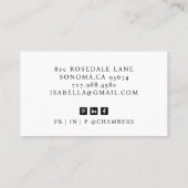 Modern Professional Business Photo Visitekaartje (Achterkant)