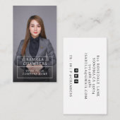 Modern Professional Business Photo Visitekaartje (Voorkant / Achterkant)