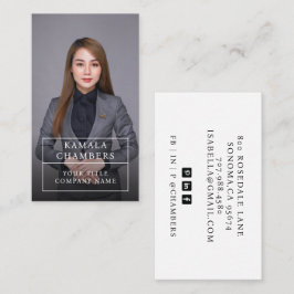 Modern Professional Business Photo Visitekaartje